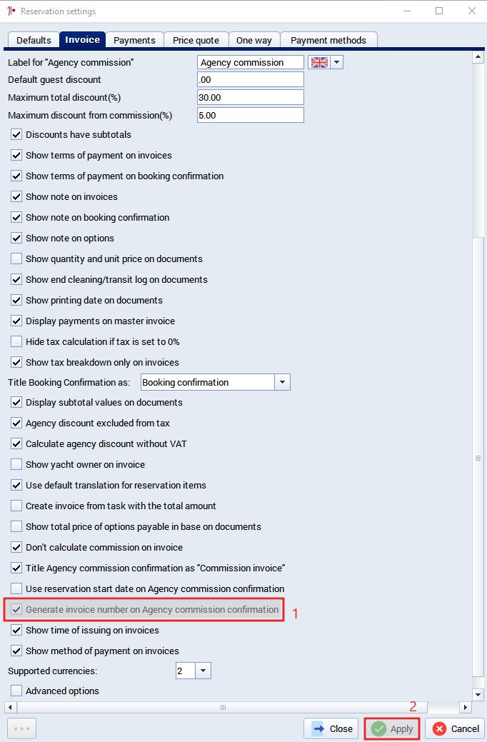 How to Print the New Agency Commission Confirmation – Booking Manager