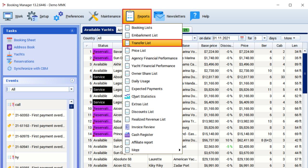 how-to-create-and-print-transfer-list-booking-manager